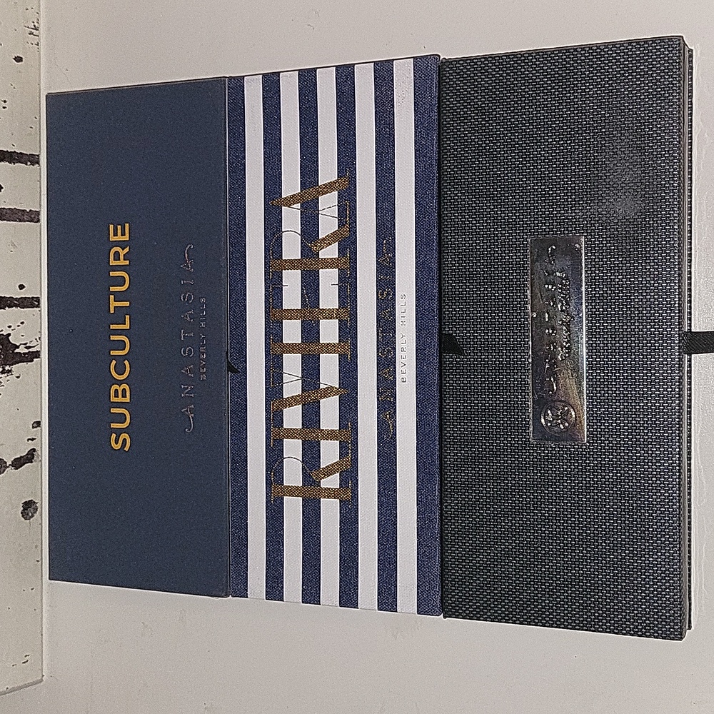 Anastasia Beverly Hills Blue Subculture,Riviera And Self Made Palette Collection